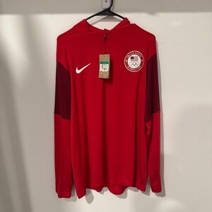 Nike USA Olympic Team 1/4 Zip Running Jacket